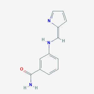 molecular formula C12H11N3O B325734 3-[[(Z)-pyrrol-2-ylidenemethyl]amino]benzamide 