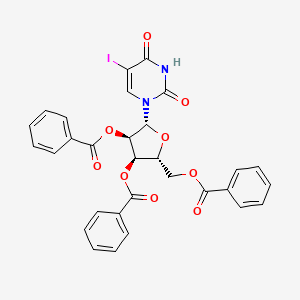 molecular formula C30H23IN2O9 B3257349 2'-O,3'-O,5'-O-Tribenzoyl-5-iodouridine CAS No. 2880-91-3