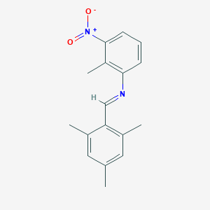 molecular formula C17H18N2O2 B325736 N-(mesitylmethylene)-2-methyl-3-nitroaniline 