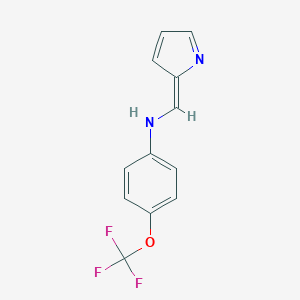 molecular formula C12H9F3N2O B325738 N-[(E)-pyrrol-2-ylidenemethyl]-4-(trifluoromethoxy)aniline 