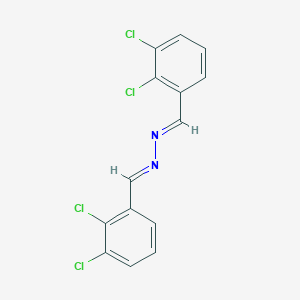 molecular formula C14H8Cl4N2 B325739 (1E,2E)-bis(2,3-dichlorobenzylidene)hydrazine 