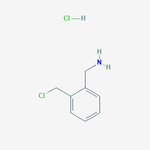 molecular formula C8H11Cl2N B3257399 (2-(Chloromethyl)phenyl)methanamine hydrochloride CAS No. 28837-88-9