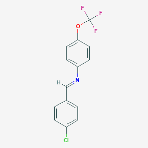 molecular formula C14H9ClF3NO B325740 N-(4-chlorobenzylidene)-4-(trifluoromethoxy)aniline 