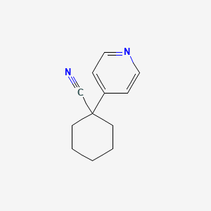 molecular formula C12H14N2 B3257407 1-(Pyridin-4-yl)cyclohexane-1-carbonitrile CAS No. 288379-66-8