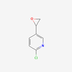 molecular formula C7H6ClNO B3257413 2-Chloro-5-(oxiran-2-yl)pyridine CAS No. 288392-34-7
