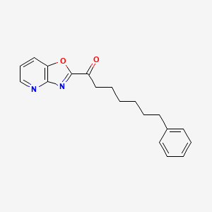 molecular formula C19H20N2O2 B3257441 1-Heptanone, 1-oxazolo[4,5-b]pyridin-2-yl-7-phenyl- CAS No. 288862-84-0