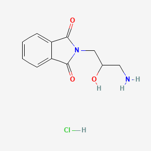 molecular formula C11H13ClN2O3 B3257453 2-(3-amino-2-hydroxypropyl)-2,3-dihydro-1H-isoindole-1,3-dione hydrochloride CAS No. 289050-73-3
