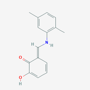 (6E)-6-[(2,5-dimethylanilino)methylidene]-2-hydroxycyclohexa-2,4-dien-1-one
