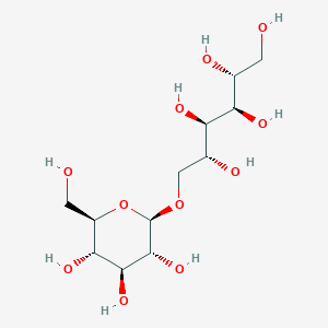molecular formula C12H24O11 B3257487 1-O-beta-D-glucopyranosyl-D-mannitol CAS No. 28971-30-4