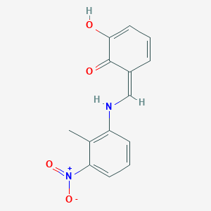 molecular formula C14H12N2O4 B325750 (6Z)-2-hydroxy-6-[(2-methyl-3-nitroanilino)methylidene]cyclohexa-2,4-dien-1-one 