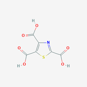 molecular formula C6H3NO6S B3257513 1,3-Thiazole-2,4,5-tricarboxylic acid CAS No. 290294-61-0