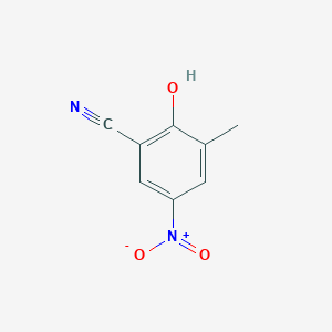 molecular formula C8H6N2O3 B3257524 3-Cyano-4-hydroxy-5-methylnitrobenzene CAS No. 290347-99-8