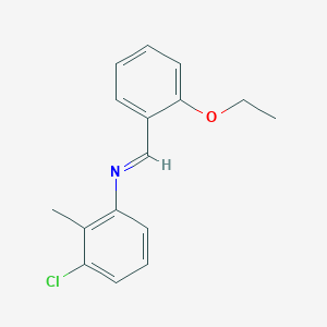 molecular formula C16H16ClNO B325753 3-chloro-N-(2-ethoxybenzylidene)-2-methylaniline 
