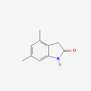 molecular formula C10H11NO B3257535 4,6-dimethyl-2,3-dihydro-1H-indol-2-one CAS No. 290820-93-8