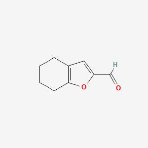molecular formula C9H10O2 B3257538 4,5,6,7-Tetrahydrobenzofuran-2-carbaldehyde CAS No. 290820-96-1