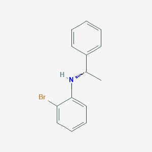 molecular formula C14H14BrN B3257552 (S)-2-Bromo-N-(1-phenylethyl)-aniline CAS No. 291545-04-5