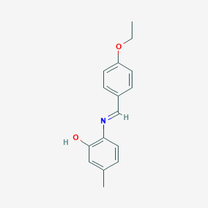 2-[(4-Ethoxybenzylidene)amino]-5-methylphenol