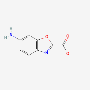 molecular formula C9H8N2O3 B3257591 Methyl 6-aminobenzo[d]oxazole-2-carboxylate CAS No. 292069-99-9