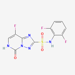 molecular formula C11H6F3N5O3S B3257606 5-Hydroxy-florasulam CAS No. 292085-54-2