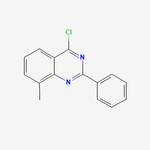 molecular formula C15H11ClN2 B3257611 4-Chloro-8-methyl-2-phenylquinazoline CAS No. 29209-81-2