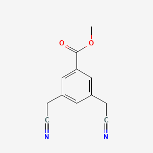 molecular formula C12H10N2O2 B3257622 Methyl 3,5-bis(cyanomethyl)benzoate CAS No. 29232-73-3