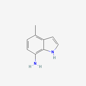 molecular formula C9H10N2 B3257636 4-methyl-1H-indol-7-amine CAS No. 292636-15-8
