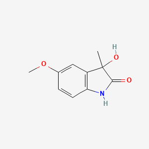 molecular formula C10H11NO3 B3257666 3-hydroxy-5-methoxy-3-methyl-2,3-dihydro-1H-indol-2-one CAS No. 292851-43-5