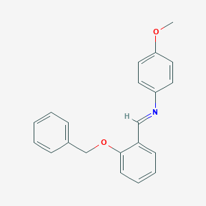 molecular formula C21H19NO2 B325768 N-[2-(benzyloxy)benzylidene]-4-methoxyaniline 