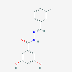 molecular formula C15H14N2O3 B325770 3,5-dihydroxy-N'-(3-methylbenzylidene)benzohydrazide 