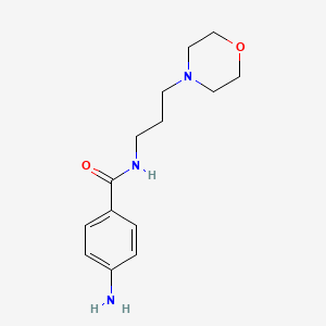 molecular formula C14H21N3O2 B3257715 4-amino-N-(3-morpholin-4-ylpropyl)benzamide CAS No. 293738-01-9