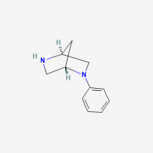 molecular formula C11H14N2 B3257741 (1S,4S)-2-Phenyl-2,5-diaza-bicyclo[2.2.1]heptane CAS No. 294177-33-6
