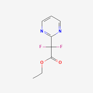 molecular formula C8H8F2N2O2 B3257745 Difluoro-pyrimidin-2-yl-acetic Acid Ethyl Ester CAS No. 294181-98-9