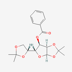 molecular formula C19H24O7 B3257749 3-O-Benzoyl-1,2:5,6-di-O-isopropylidene-alpha-D-allofuranose CAS No. 29474-73-5