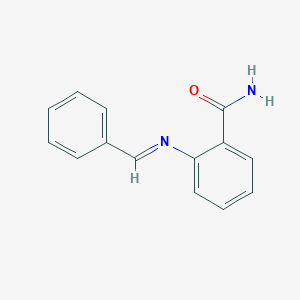 molecular formula C14H12N2O B325776 2-(Benzylideneamino)benzamide 