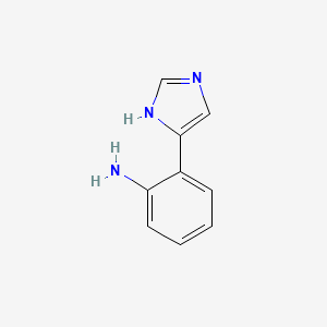 molecular formula C9H9N3 B3257786 2-(1H-Imidazol-4-yl)aniline CAS No. 29528-27-6