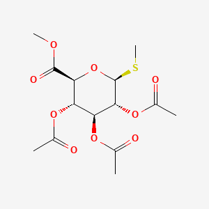 B3257842 Methyl(methyl 1-thio-2,3,4-tri-O-acetyl-beta-D-glucopyranosid)-uronate CAS No. 29587-10-8