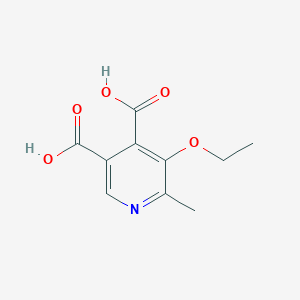 molecular formula C10H11NO5 B3257900 5-Ethoxy-6-methylpyridine-3,4-dicarboxylic acid CAS No. 2971-77-9