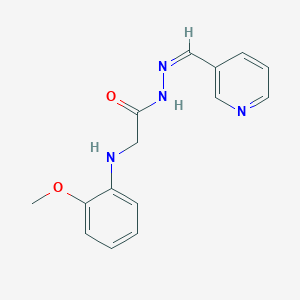 molecular formula C15H16N4O2 B325791 2-(2-methoxyanilino)-N'-(3-pyridinylmethylene)acetohydrazide 