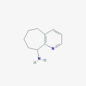 molecular formula C10H14N2 B3257942 6,7,8,9-Tetrahydro-5H-cyclohepta[b]pyridin-9-ylamine CAS No. 298181-76-7