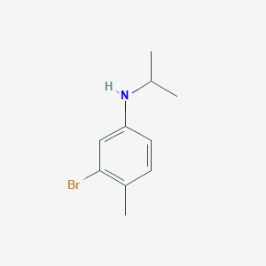 molecular formula C10H14BrN B3257945 3-bromo-4-methyl-N-(propan-2-yl)aniline CAS No. 298185-50-9