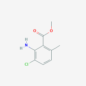 molecular formula C9H10ClNO2 B3257952 Methyl 2-amino-3-chloro-6-methylbenzoate CAS No. 298221-53-1
