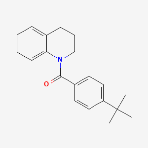 molecular formula C20H23NO B3257960 1-(4-Tert-butylbenzoyl)-1,2,3,4-tetrahydroquinoline CAS No. 298230-96-3