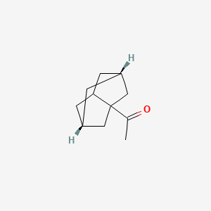 molecular formula C11H16O B3257966 1-[(1S,5R)-3-Tricyclo[3.3.1.03,7]nonanyl]ethanone CAS No. 29844-80-2