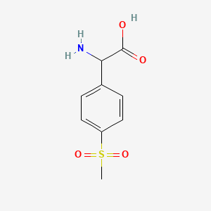 molecular formula C9H11NO4S B3257990 2-amino-2-(4-methylsulfonylphenyl)acetic Acid CAS No. 299166-80-6