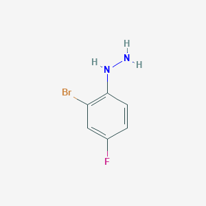 molecular formula C6H6BrFN2 B3258004 (2-溴-4-氟苯基)肼 CAS No. 299440-21-4