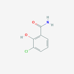 molecular formula C7H6ClNO2 B3258008 3-Chloro-2-hydroxybenzamide CAS No. 29956-84-1