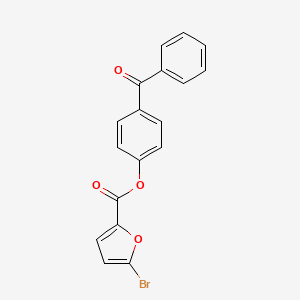 molecular formula C18H11BrO4 B3258073 4-Benzoylphenyl 5-bromofuran-2-carboxylate CAS No. 300381-29-7