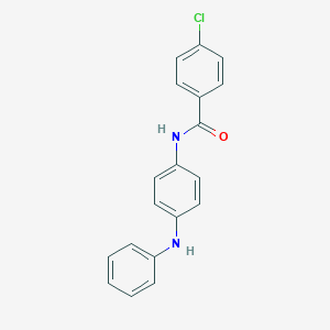 molecular formula C19H15ClN2O B325809 N-(4-anilinophenyl)-4-chlorobenzamide 