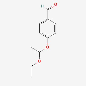 molecular formula C11H14O3 B3258113 4-(1-Ethoxyethoxy)benzaldehyde CAS No. 300683-51-6