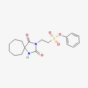 Phenyl 2-{2,4-dioxo-1,3-diazaspiro[4.6]undecan-3-yl}ethane-1-sulfonate